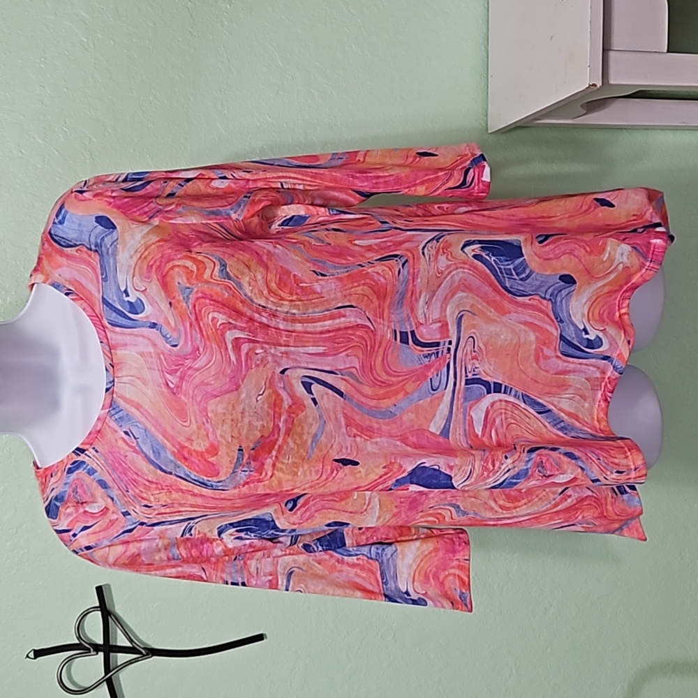 RUBY RD. FAVORITES sheer petite top